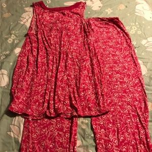 Rose pj set